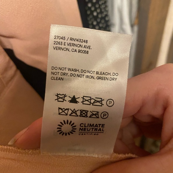 New With Tags NWT Reformation Blush Pink Winslow Wrap Dress - Picture 3 of 8